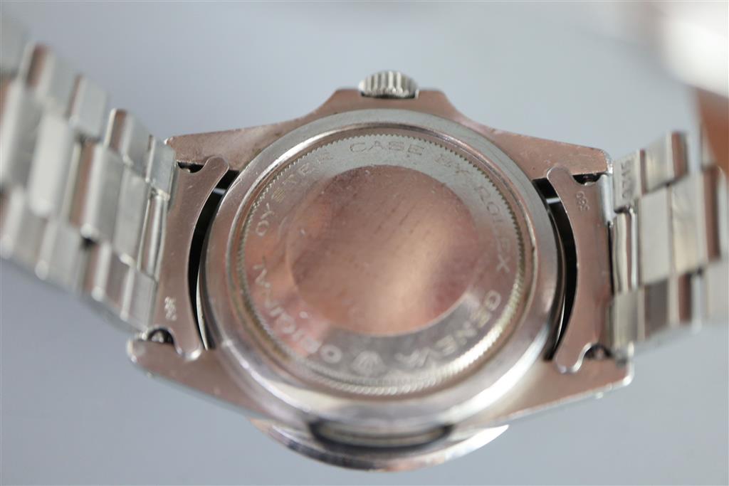 A gentlemans early 1980s stainless steel Rolex Tudor Prince Oysterdate Snowflake Submariner automatic bracelet wrist watch,